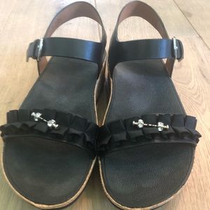 Black Ruffle FitFlops NWOT